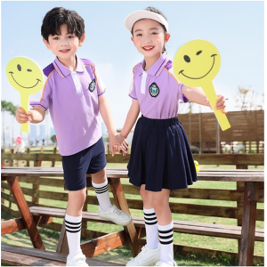 英伦风校服套装小学生班服运动会2件套夏装套装