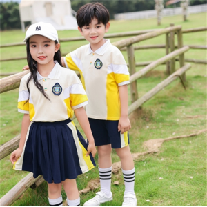 幼儿园园服套装夏季学院风小学生校服校运会表演运动服两件套班服