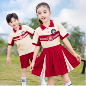幼儿园园服夏装小学生校服毕业班服学院风夏季短袖老师套装表演服