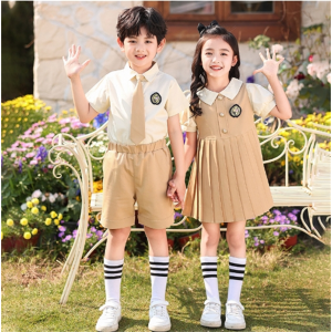 夏装学院风班服套装六一合唱大班毕业服小学生校服短袖