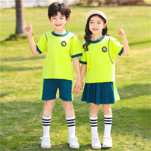 幼儿园园服夏装运动风中小学生校服班服教师园服春夏2件套表演服