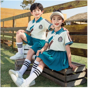 短袖学院风儿童运动会服装校服中小学生班服两件套