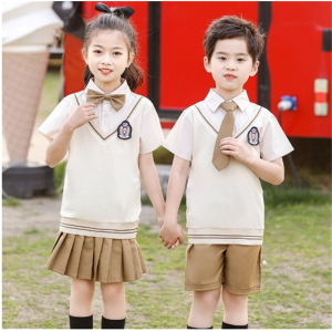小学生校服夏装套装班服儿童幼儿园园服夏季六一节毕业照服英伦风