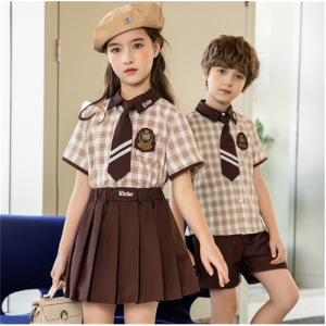 幼儿园园服夏季短袖一年级表演服休闲夏装儿童班服小学生校服套装
