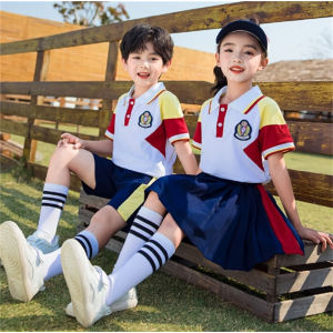 夏季短袖一年级表演服休闲夏装儿童班服小学生校服套装