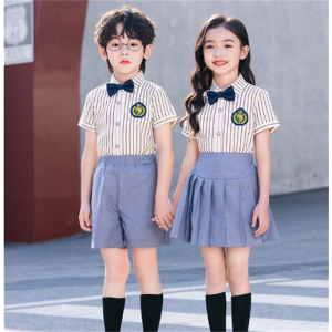 夏季幼儿园园服小学生校服衬衫套装六一儿童表演服毕业照合唱班服