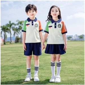 幼儿园园服夏装学院风儿童班服毕业照一年级运动服小学生校服套装