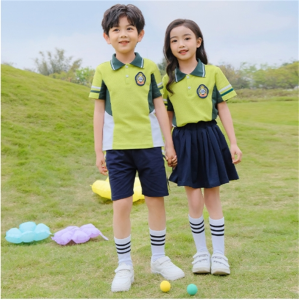 幼儿园园服夏装学院风儿童班服短袖运动服夏季小学生校服套装批发