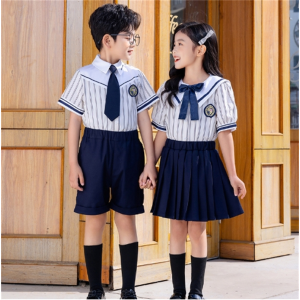 幼儿园园服小学生校服英伦风夏西装班服儿童毕业照套装合唱表演服