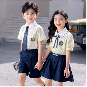 幼儿园夏季园服大班小朋友毕业照英伦风服装儿.童学生学院风校服