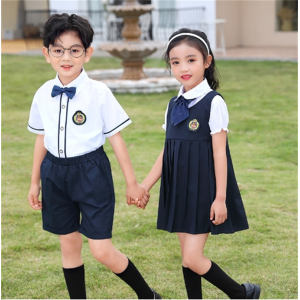 夏季幼儿园园服小学生校服衬衫套装六一儿童表演服毕业照合唱班服