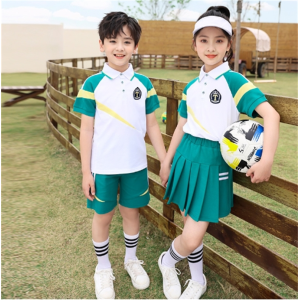 幼儿园园服夏装套装儿童学院风班服夏季小学生校服短袖运动服批发