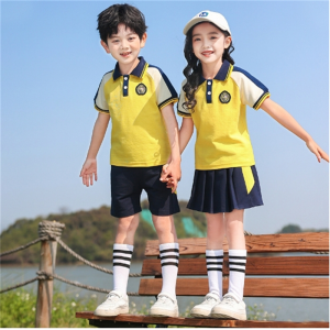 幼儿园园服夏季新款套装儿童校服短袖运动服小学生毕业季班服夏装