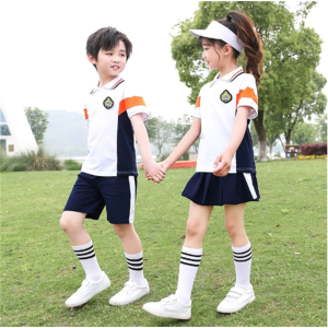 儿童校服幼儿园园服套装夏季新款中小学生运动班服男童女童英伦风