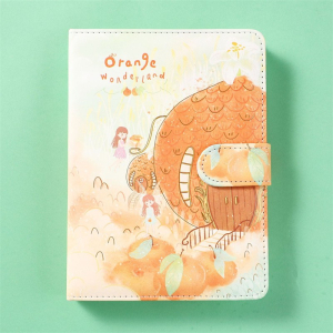 伊莎儿36K112张磁扣本(橘仙堡)可爱卡通彩页插画手账本笔记日记本