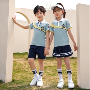 幼儿园园服六一表演服小学生校服套装夏季短袖班服儿童运动服夏装
