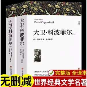 大卫科波菲尔上下册-高中课外阅读书籍必读书目正版完整版原著高一高中生语文课外书世界名著