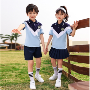 小学生校服夏季运动风纯棉套装儿童毕业照班服新款幼儿园园服夏装