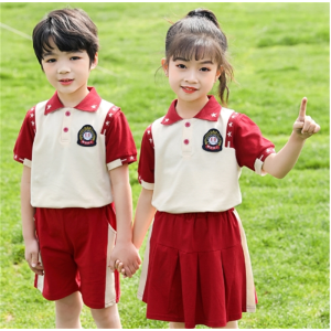 英伦风儿童毕业照班服小学生夏季校服套装学院风