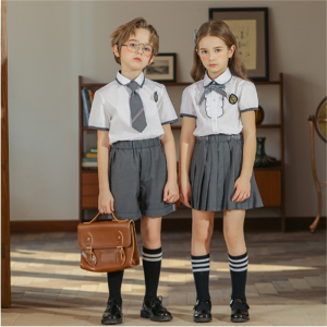 幼儿园园服夏装校服套装小学生儿童夏季短袖英伦风班服毕业照服饰