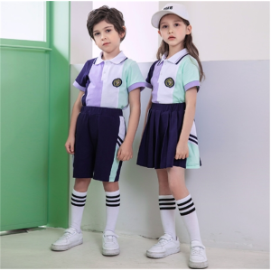 夏季短袖一二年级儿童班服夏装学院风毕业服小学生校服