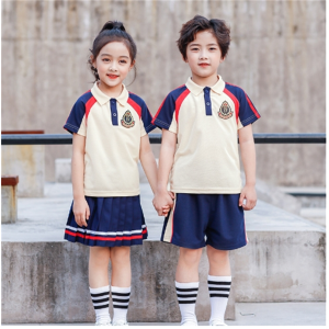 幼儿园园服夏装纯棉英伦风儿童运动服班服小学生校服