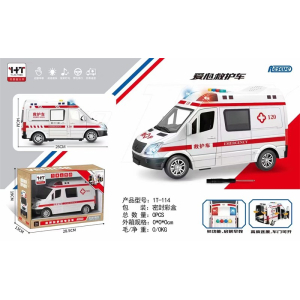 120男孩救护车玩具车合金超大号仿真警车女孩儿童汽车模型消防车