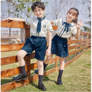 新款儿童班服毕业拍照服学院风小学生校服套装批发
