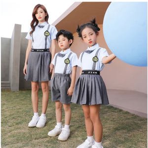 幼儿园园服2023年夏季小学生校服学院风儿童班服套装六一演出服