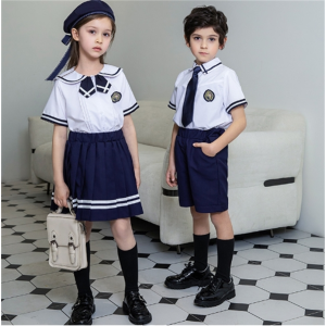 夏装学院风班服短袖六一儿童节合唱套装小学生校服夏季