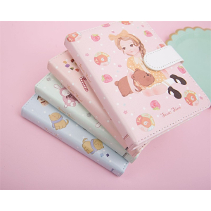 雅莎卡新品64K112张茜茜公主手账本日计划空白彩页笔记本子