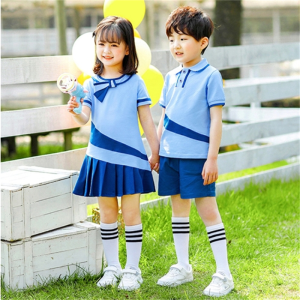 幼儿园园服夏装小学生校服2023夏季新款短袖运动套装演出服毕业服