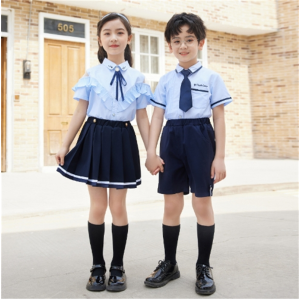 幼儿园园服夏装英伦风中小学生校服时尚荷叶边衬衫毕业照班服老师