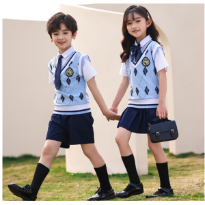 幼儿园园服夏装英伦风两件套儿童六一演出服小学生夏季班服毕业服