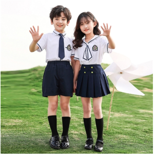 幼儿园园服夏装海军风套装大班毕业拍照小学生校服儿童班服学院风