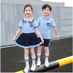 夏装运动风套装小学生校服学院风毕业照六一儿童节班服