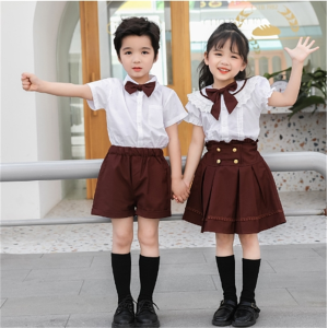 夏装儿童毕业班服小学生学院风校服套装六一表演服英伦