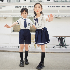 小学生校服套装夏季装英伦学院风幼儿园服男女童纯棉短袖演出班服