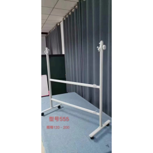 批发可移动白板支架加厚黑板架带轮子移动式双面写字教学板支架型号555