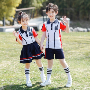夏装一年级班服两件套小学生短袖校服套装儿童运动套装