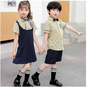 夏季短袖套装班服学院英伦风毕业照服装小学生校服夏装