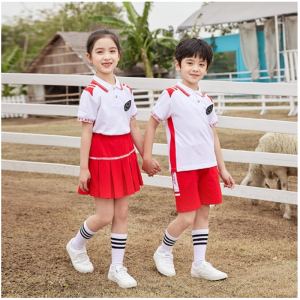 幼儿园园服小学生校服儿童班服英伦学院风夏季运动短袖新款毕业服