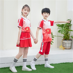 儿童班服夏季新款男女童短袖韩版小学生校服运动套装幼儿园园服潮