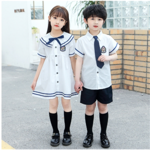 幼儿园园服夏装英伦海军学院风儿童毕业照班服套装夏季小学生校服