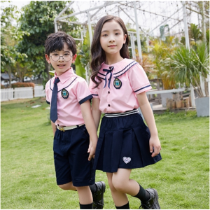 幼儿园园服夏季学院英伦风班服毕业拍照套装儿童大合唱小学生校服
