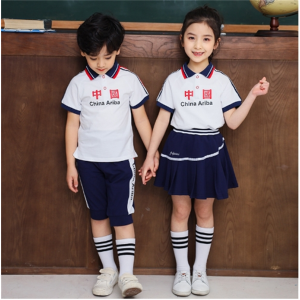 夏装小学生演出服儿童班服中国风校服夏季短袖运动套装