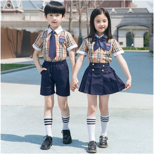 夏季小学生校服套装2023新款英伦风毕业班服六一表演服