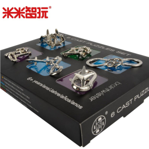 儿童休闲益智玩具解环解锁智力扣六件套