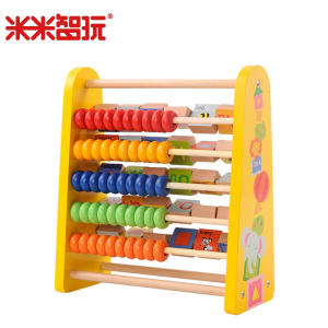 彩虹计算架儿童益智算术字母颜色形状认知玩具