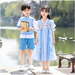 六一儿童演出服古装汉服小学生中国风国学班服合唱表演服舞蹈服夏